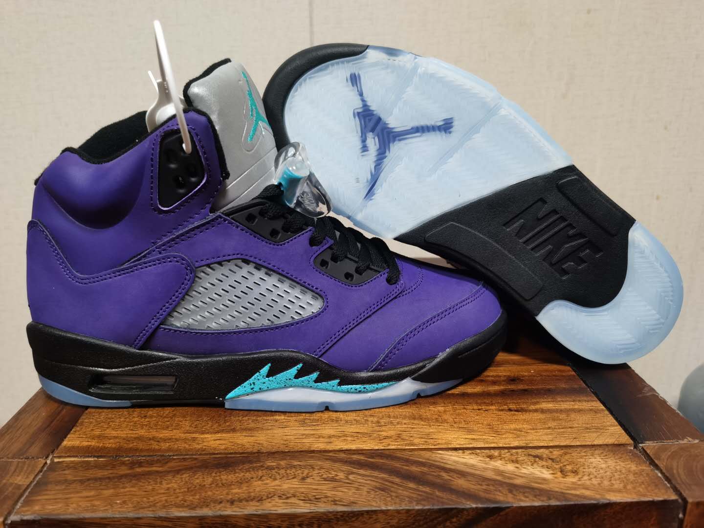 2020 Air Jordan 5 Retro Grape Purple Black Shoes For Women - Click Image to Close